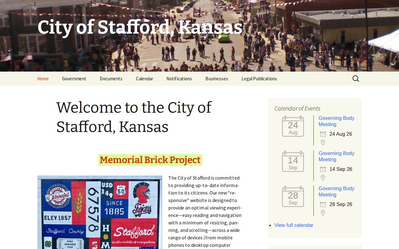 City of Stafford municipal source for police arrest record routing